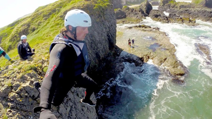 Cliff-jumping into the Atlantic: Ireland