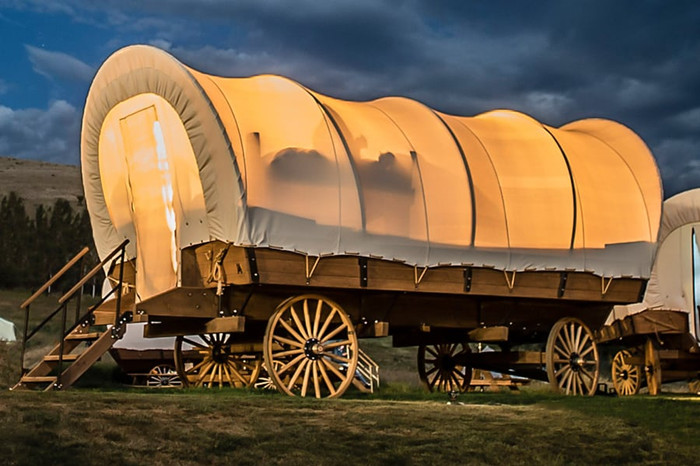 Go Camping Oregon Trail Style In These New Covered Wagons