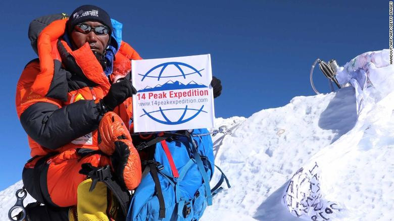 Nepal Sherpa breaks own record by climbing Everest 24 times