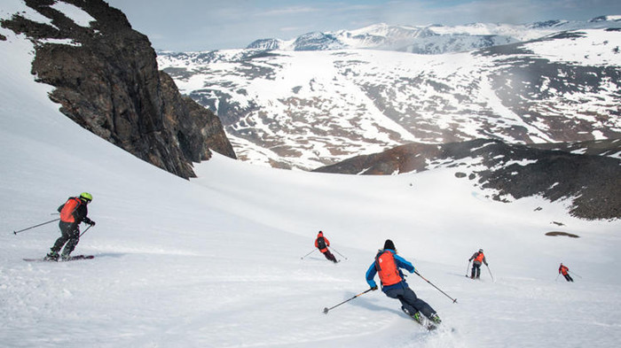 At this new Arctic adventure base, you can ski under the midnight sun