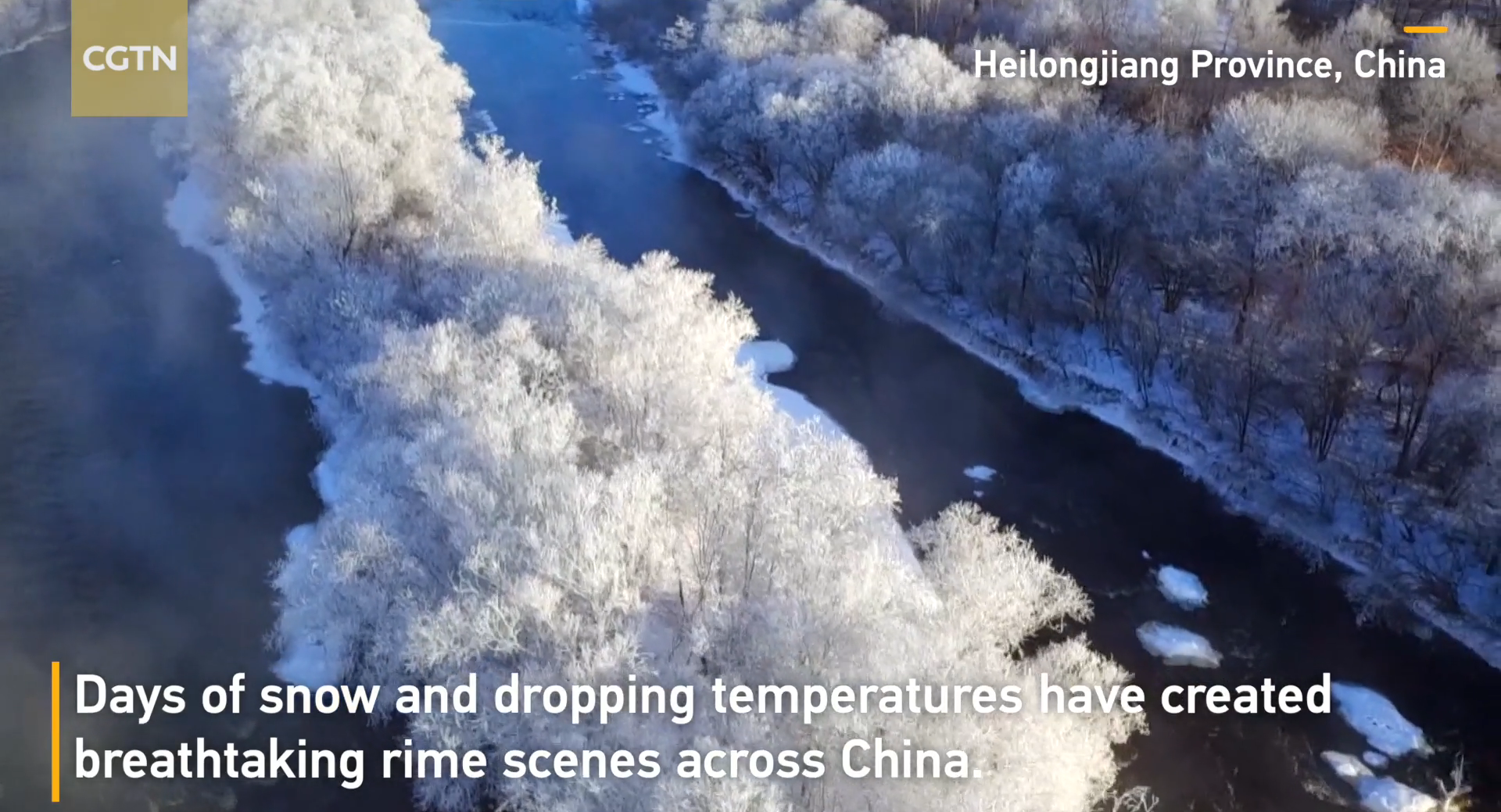 Snow creates breathtaking rime scenes across China