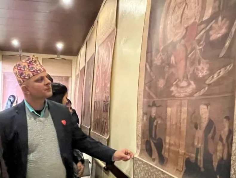 "Overseas Exhibition of Dunhuang Silk Paintings from Huayan Temple in China" Arrives in Nepal
