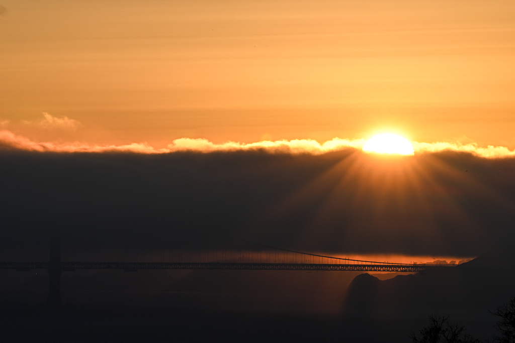 Magnificent views of the Golden Gate Bridge in San Francisco